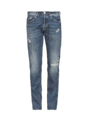 Eleventy Button Fly Jeans Denim Trousers Mens 36 Blue Distressed 5 Pocket Design